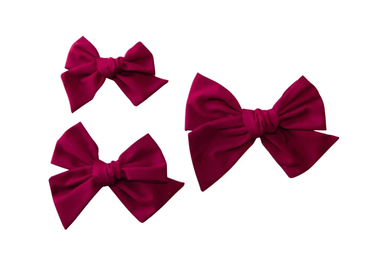 Burgundy Butterfly Bow