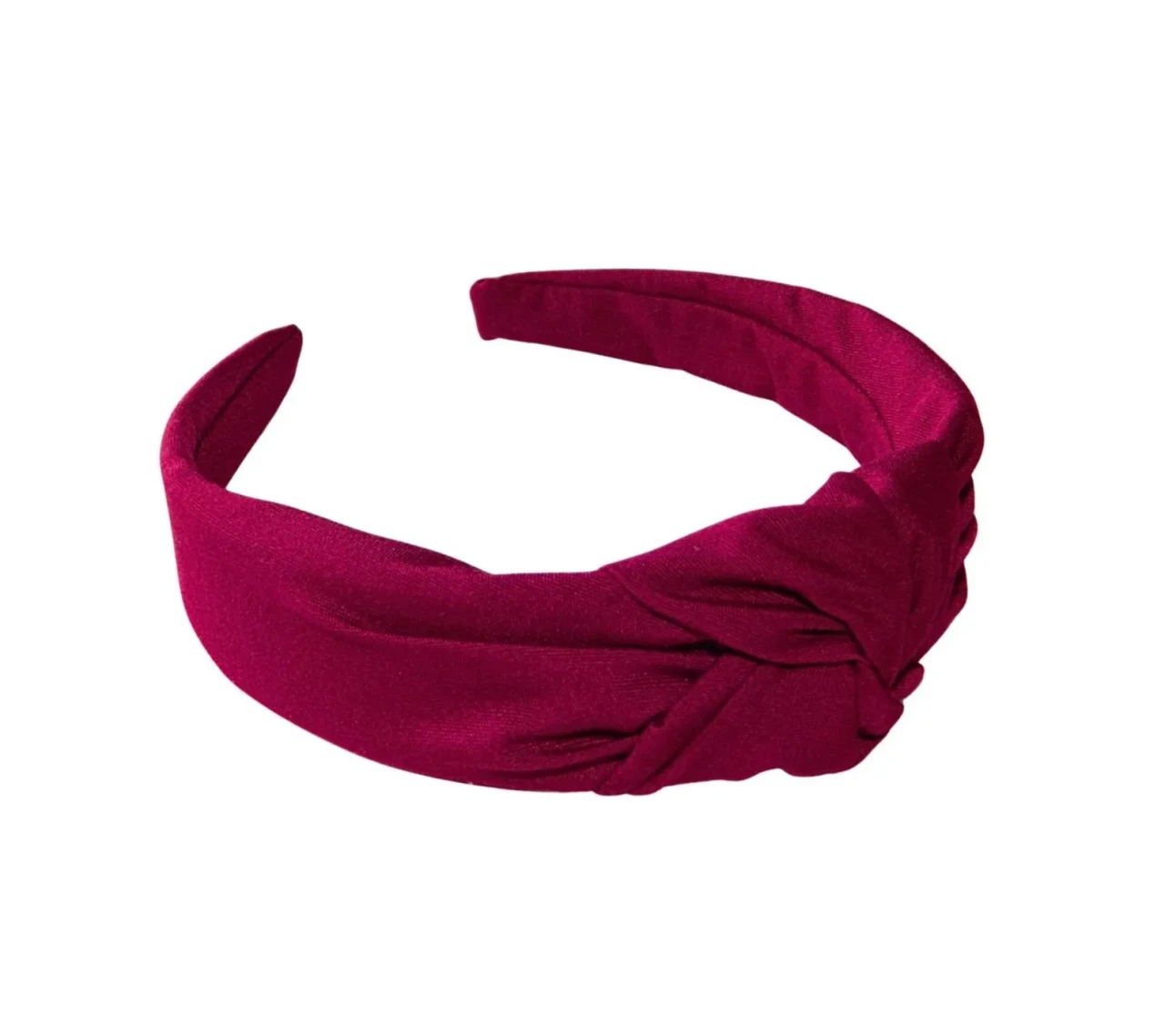 Burgundy Top Knot Headband