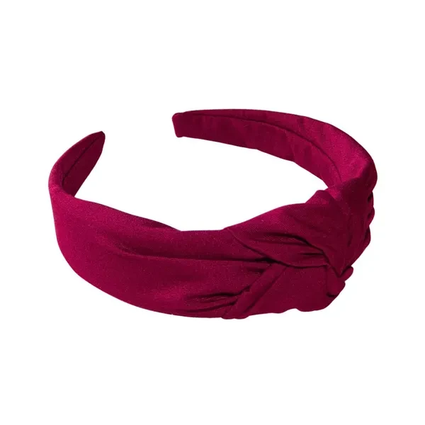 Burgundy Top Knot Headband