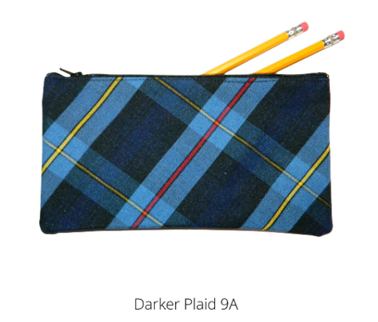 Navy, Red & Yellow Plaid Square Lunch Bag