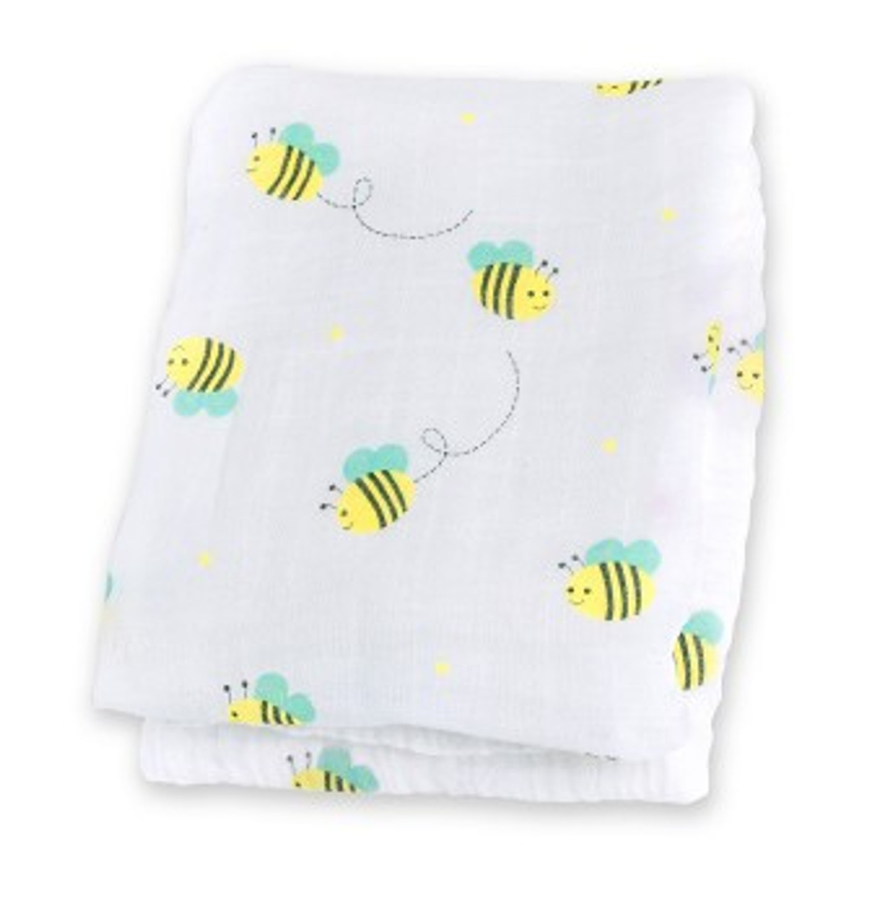 Bumbling Bee Muslin Cotton Swaddling Blanket