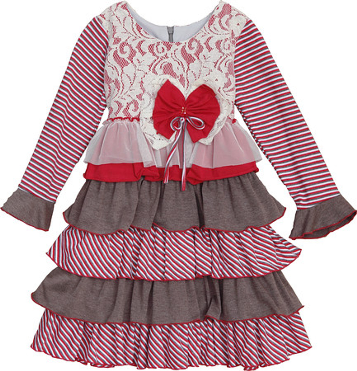 Peppermint Latte Tiered Dress