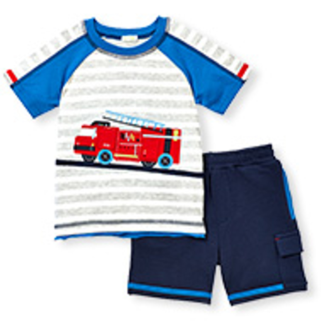 Fire Truck Short Set