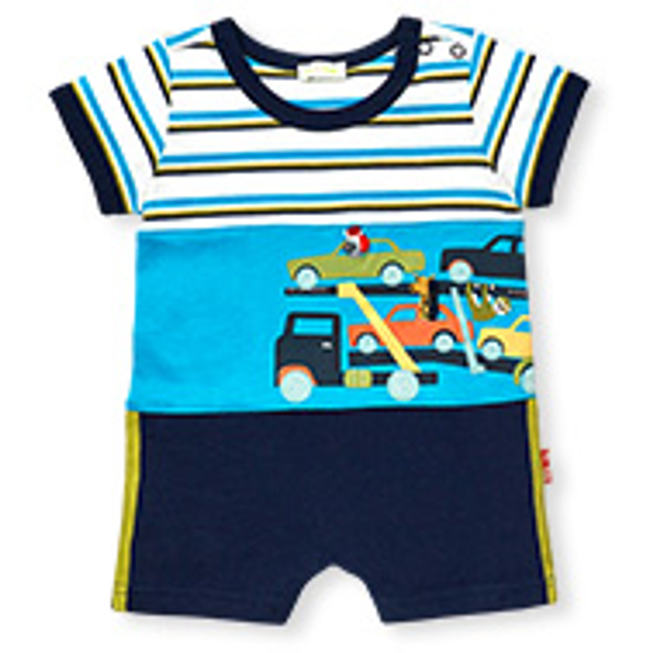 Zoo On The Move Pieced Romper