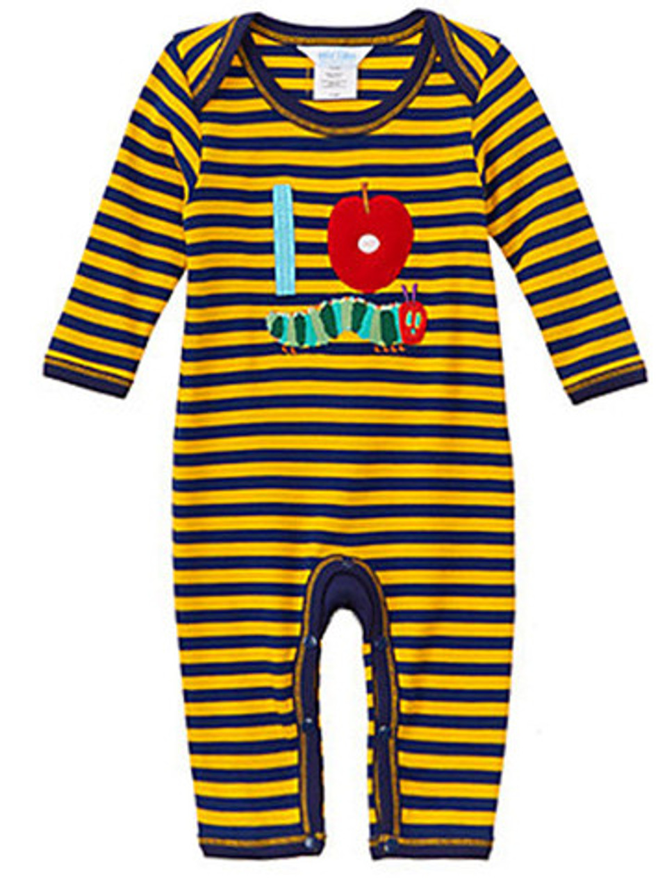 Blue Caterpillar Stripe Romper