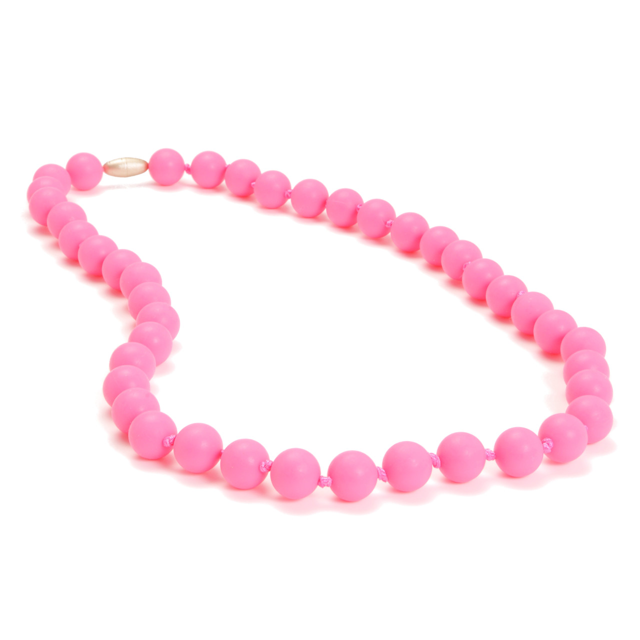 Punchy Pink Jane Teething Necklace