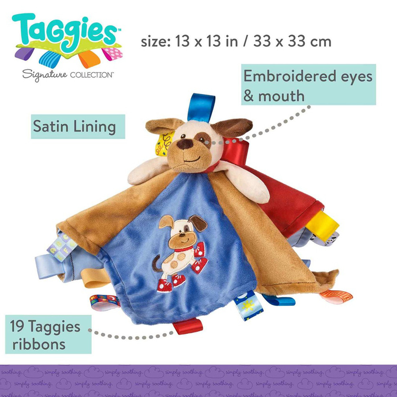 Taggies Buddy Dog Character Blanket