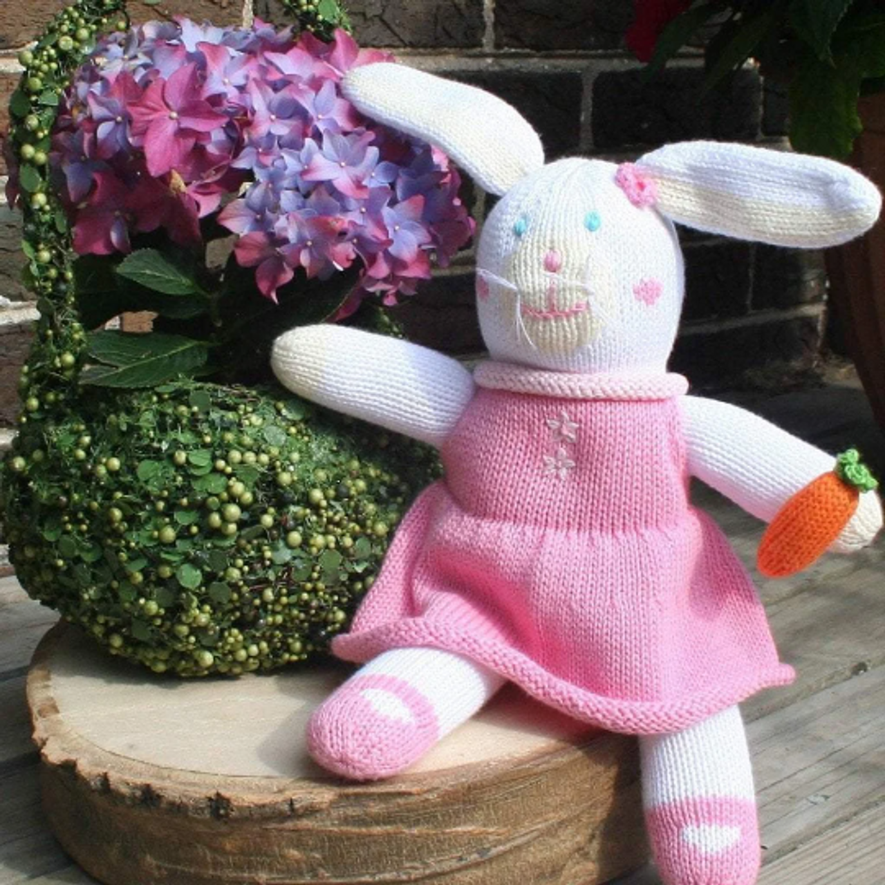 12" Soft Knit Boy or Girl Bunny