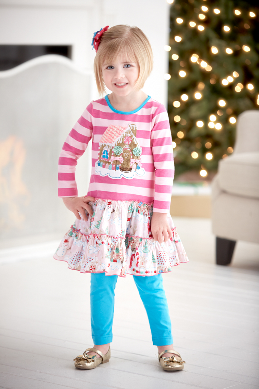 Gingerbread House Dress & Leggings