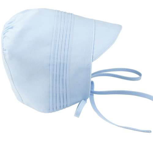 Boys Pintucked Bonnet - Blue