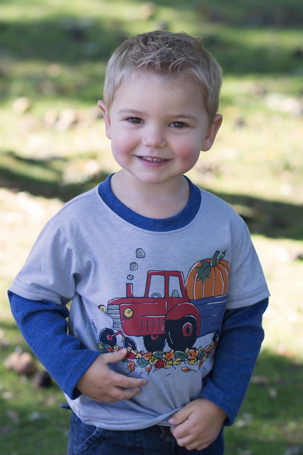 Pumpkin Tractor T Shirt