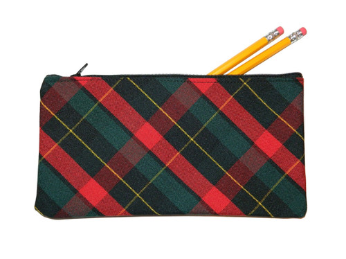 Red & Green Plaid Pencil Case