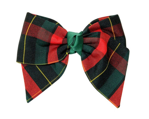 Red & Green Plaid Hair Bow