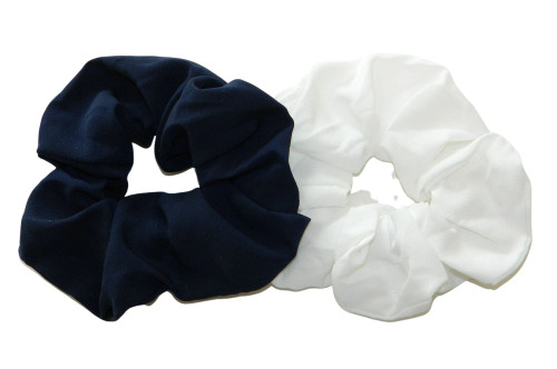 Navy & Hunter Green Scrunchie Set