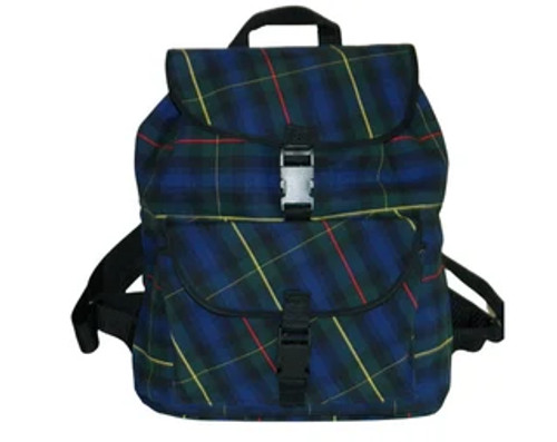 Navy, Hunter Green, Red & Yellow Plaid 55 Backpack