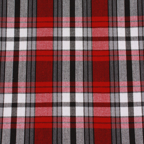 Red, White & Gray Plaid 69 Celia Headband