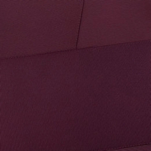 Burgundy & Gray Ribbon Hair Scrunchie