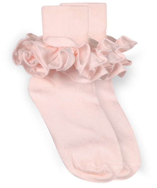 Light Pink Ruffle Ankle Socks