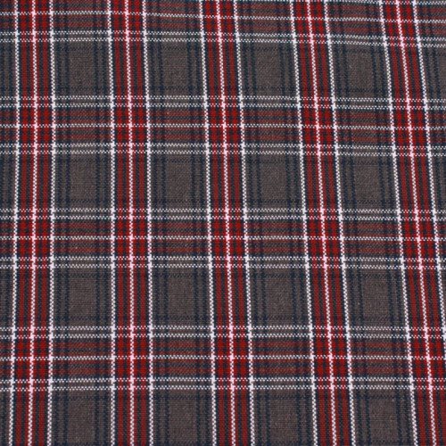 Gray, Burgundy & Navy Plaid 6T Doll Uniform Set