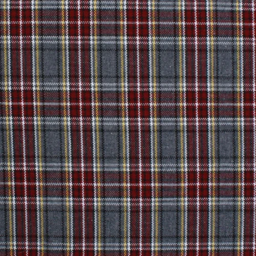 Burgundy, Gray & Yellow Plaid 43 Cara Headband