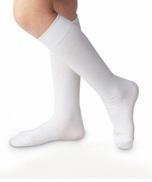 Boy's White Knee High Socks