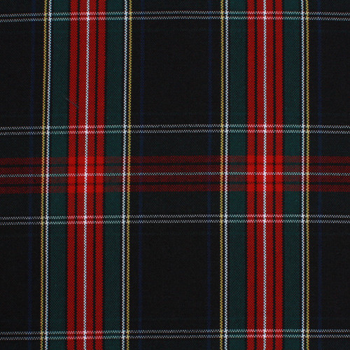 Black, Red & Hunter Green Plaid Bow Ponytail HolderHolder