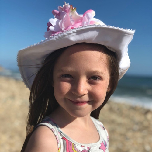 White Peony Sun Hat