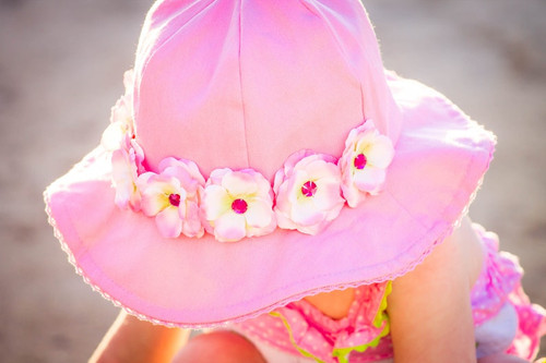 Pink Floral Sun Hat