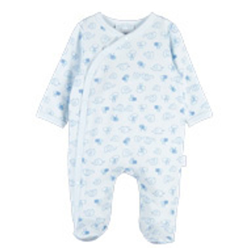 Blue Elephant Footed Coverall