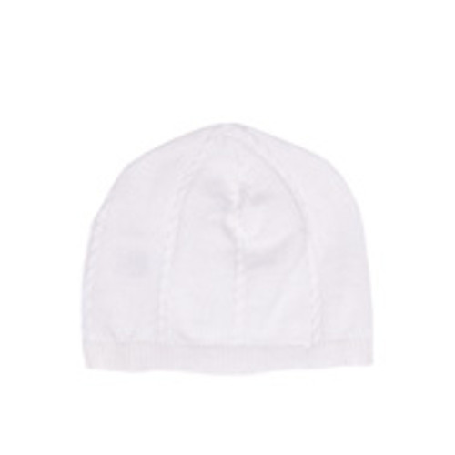 Boy's White Sweater Cap