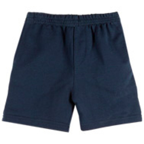 Navy Elastic Waist Shorts