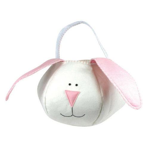 Loppy Pink Bunny Basket