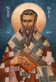 A traditional and beautiful icon of Saint Basil the Great.
