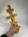The 3 Bar Russian Meadow- Wood Carved Blessing Cross