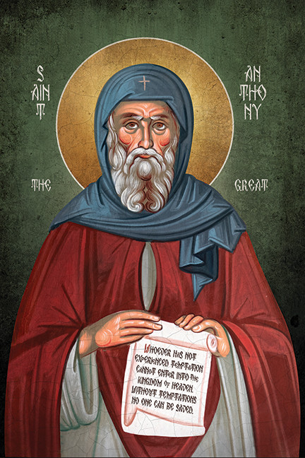 Saint Anthony ディストリビューター Icon of St. Anthony the Great - 00STAG01