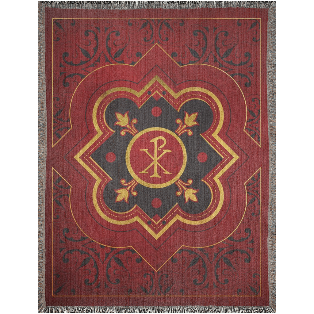 Large Chi Rho Woven Blanket (60