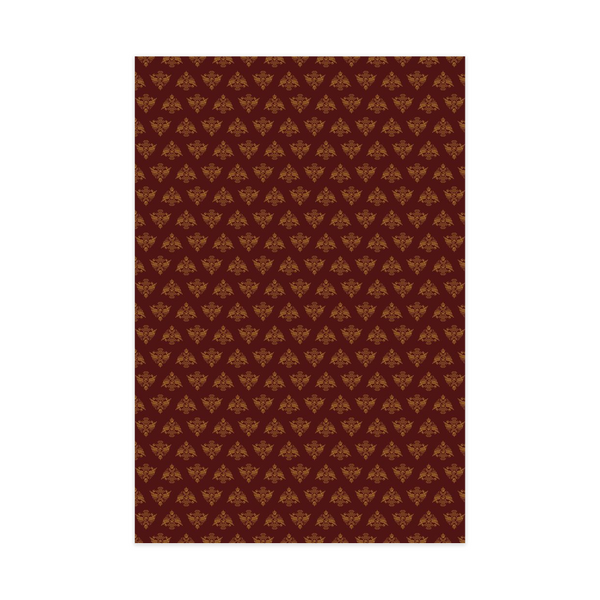 Byzantine Double Headed Eagle - Wrapping Paper - Red
