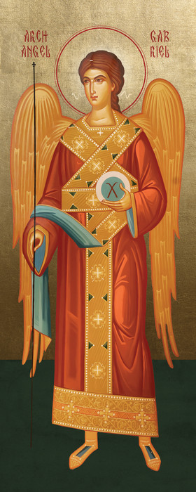 A traditional and beautiful icon of the Archangel Gabriel.