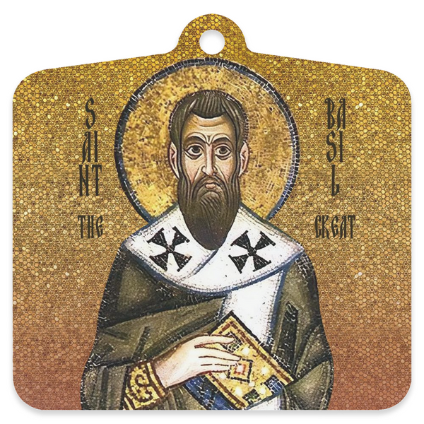 Saint Basil the Great - Metal Christmas Ornament