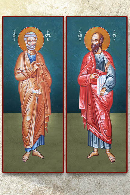 Icon Set of Saints Peter and Paul.