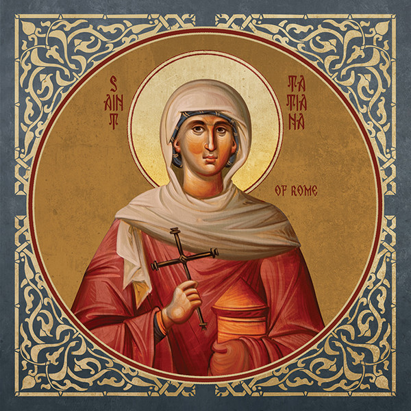A traditional and beautiful icon of Saint of Tatiana of Rome