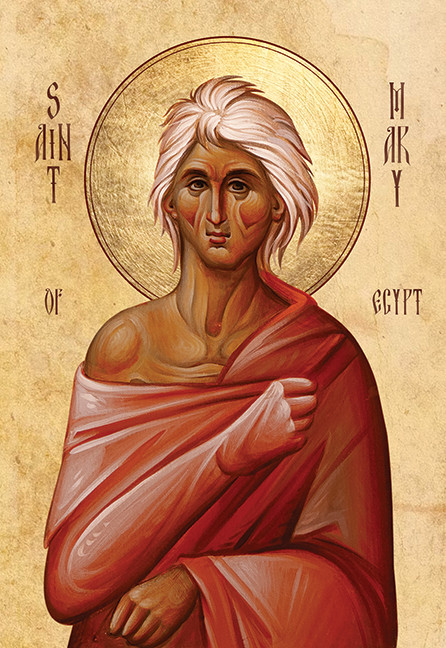 A traditional and beautiful icon of Saint Mary of Egypt.