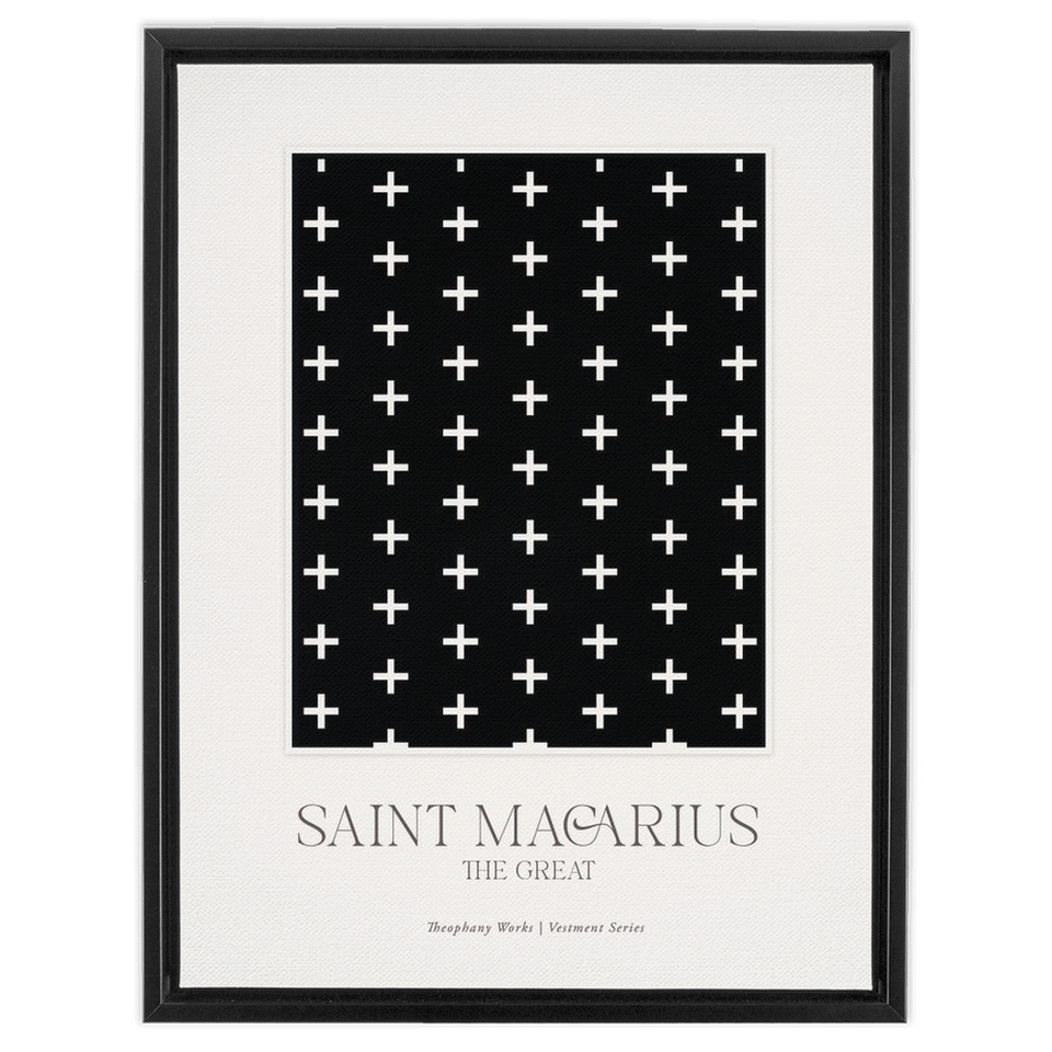 Saint Macarius Vestment Series - Framed Traditional Stretched Canvas