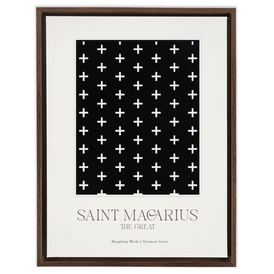 Saint Macarius Vestment Series - Framed Traditional Stretched Canvas