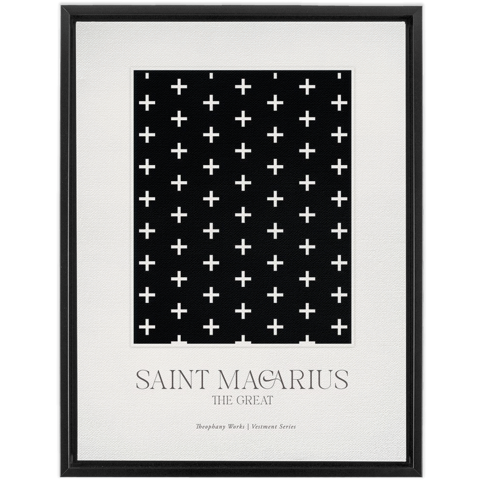 Saint Macarius Vestment Series - Framed Traditional Stretched Canvas