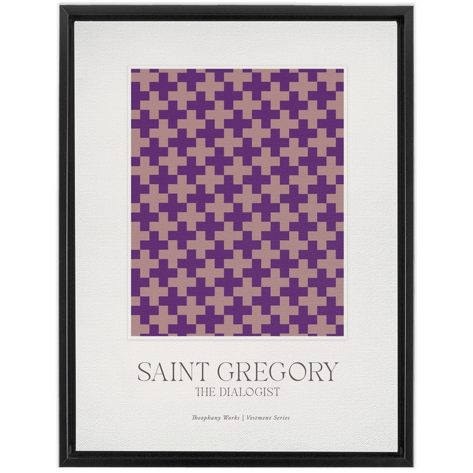 Saint Gregory Vestment Series - Framed Traditional Stretched Canvas