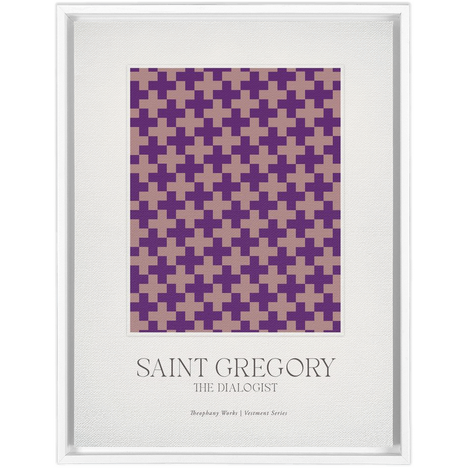 Saint Gregory Vestment Series - Framed Traditional Stretched Canvas
