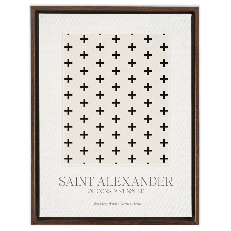 Saint Alexander Vestment Series - Framed Traditional Stretched Canvas