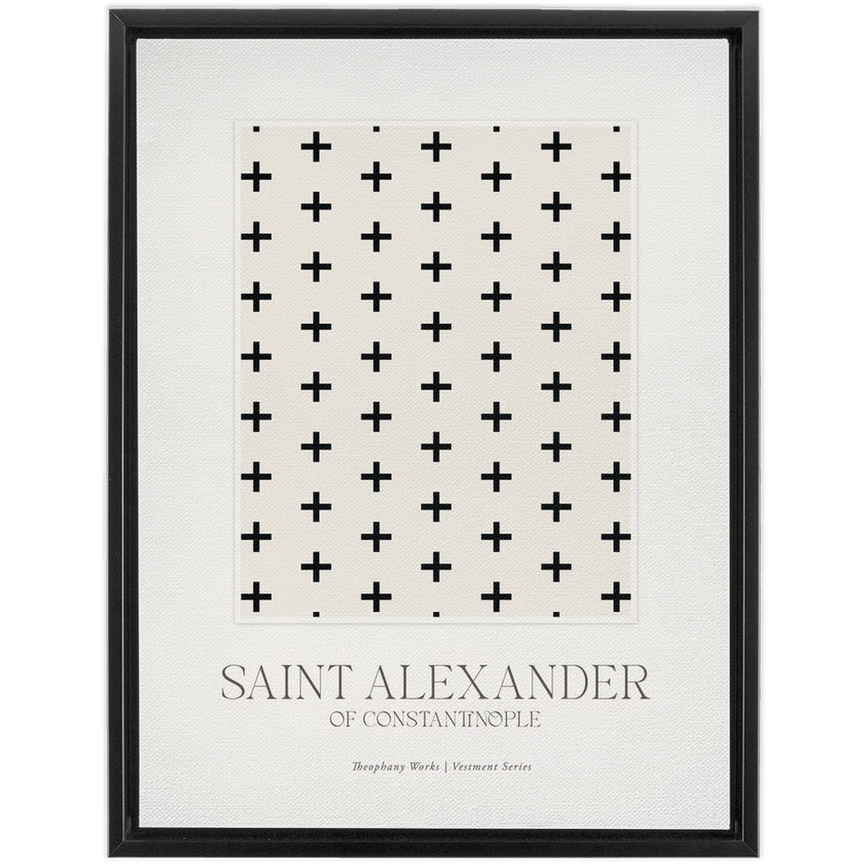 Saint Alexander Vestment Series - Framed Traditional Stretched Canvas