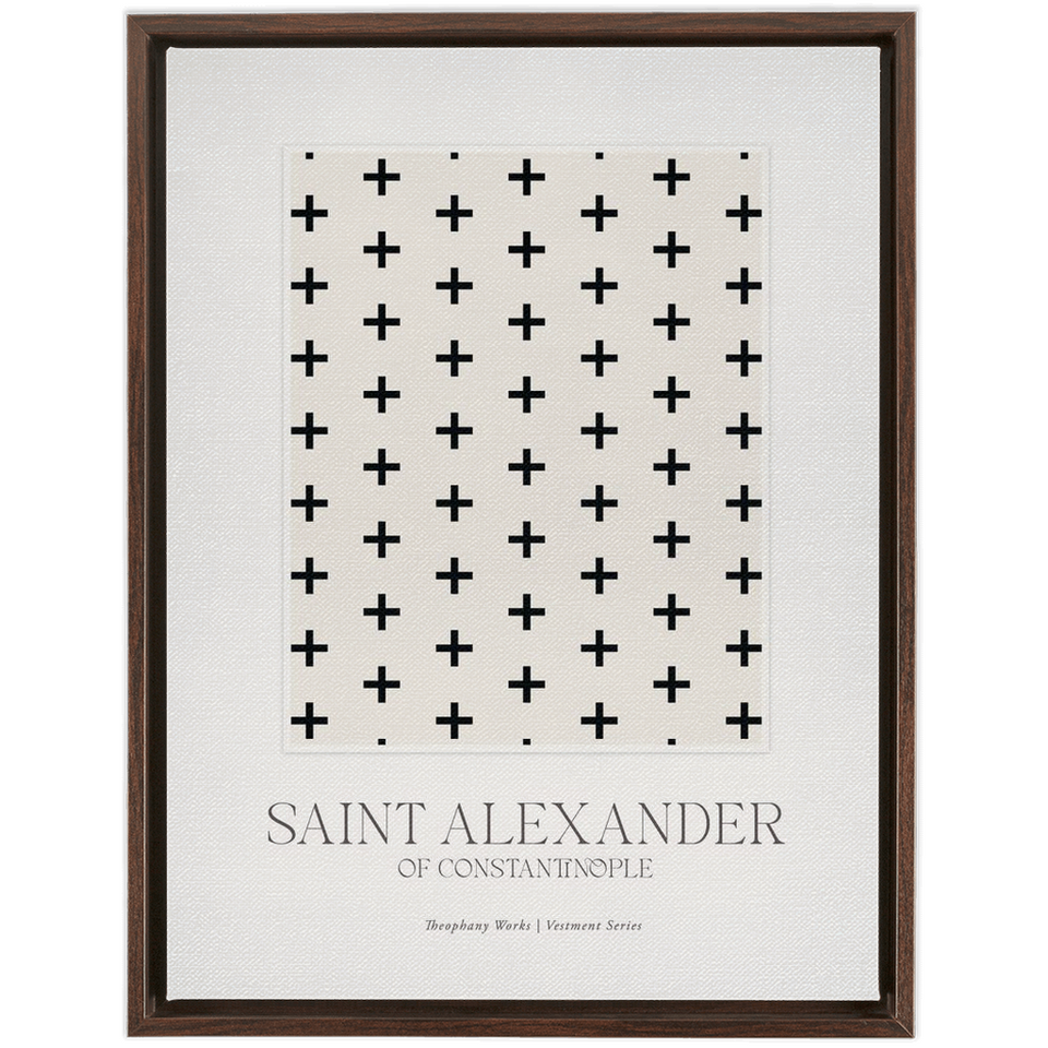 Saint Alexander Vestment Series - Framed Traditional Stretched Canvas